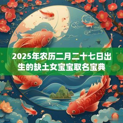 2025年农历二月二十七日出生的缺土女宝宝取名宝典