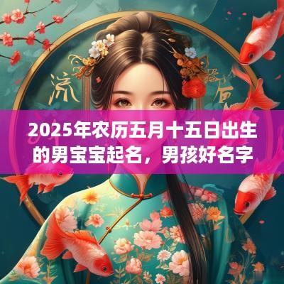 2025年农历五月十五日出生的男宝宝起名，男孩好名字取名大全
