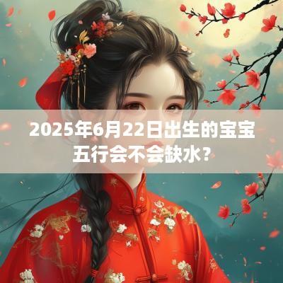 2025年6月22日出生的宝宝五行会不会缺水？