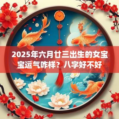 2025年六月廿三出生的女宝宝运气咋样？八字好不好