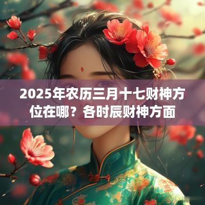 2025年农历三月十七财神方位在哪？各时辰财神方面