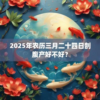 2025年农历三月二十四日剖腹产好不好？