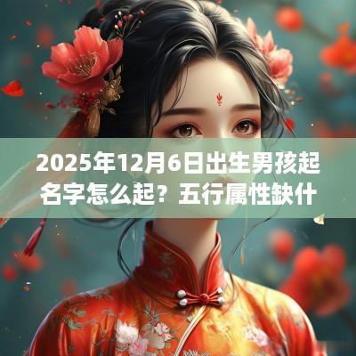 2025年12月6日出生男孩起名字怎么起？五行属性缺什么？