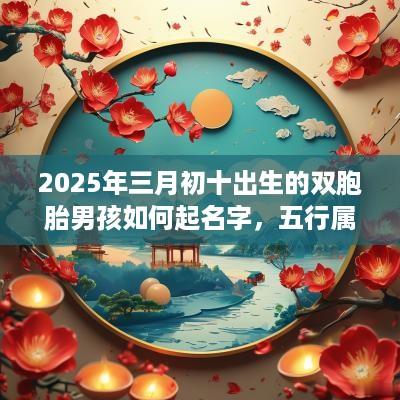 2025年三月初十出生的双胞胎男孩如何起名字，五行属什么