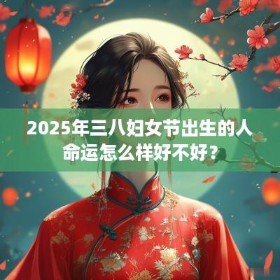 2025年三八妇女节出生的人命运怎么样好不好？