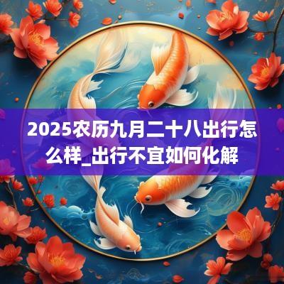 2025农历九月二十八出行怎么样_出行不宜如何化解