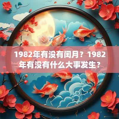 1982年有没有闰月？1982年有没有什么大事发生？