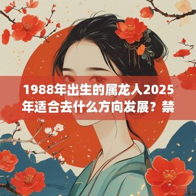 1988年出生的属龙人2025年适合去什么方向发展？禁忌方位在哪？