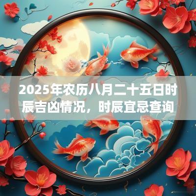 2025年农历八月二十五日时辰吉凶情况，时辰宜忌查询
