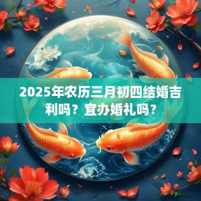 2025年农历三月初四结婚吉利吗？宜办婚礼吗？