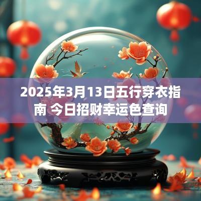 2025年3月13日五行穿衣指南 今日招财幸运色查询