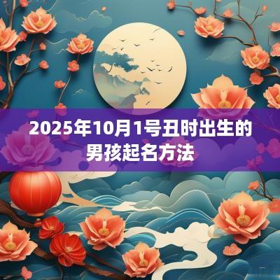 2025年10月1号丑时出生的男孩起名方法