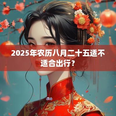 2025年农历八月二十五适不适合出行？