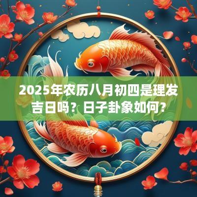2025年农历八月初四是理发吉日吗？日子卦象如何？