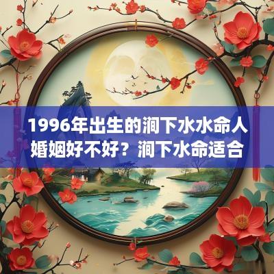 1996年出生的涧下水水命人婚姻好不好？涧下水命适合住几楼？