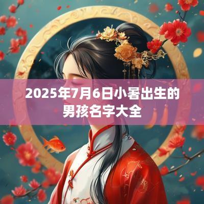 2025年7月6日小暑出生的男孩名字大全