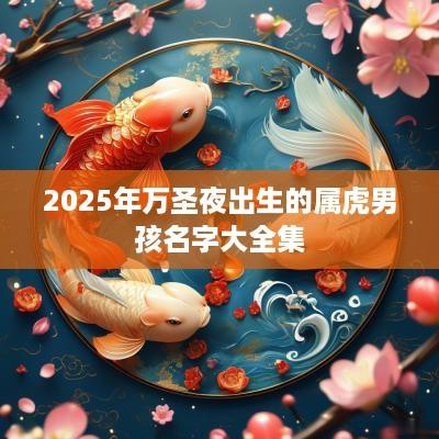 2025年万圣夜出生的属虎男孩名字大全集