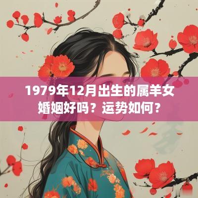 1979年12月出生的属羊女婚姻好吗？运势如何？