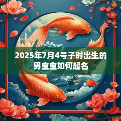 2025年7月4号子时出生的男宝宝如何起名