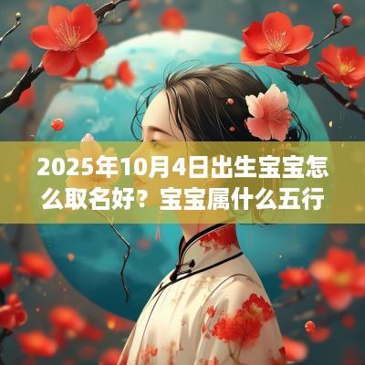 2025年10月4日出生宝宝怎么取名好？宝宝属什么五行呢？