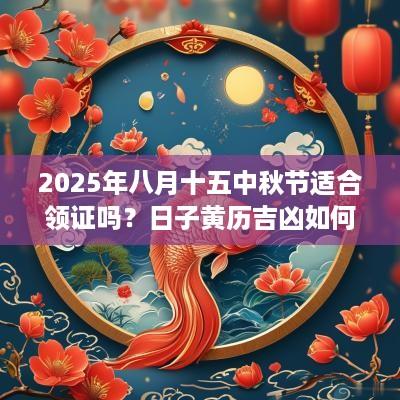 2025年八月十五中秋节适合领证吗？日子黄历吉凶如何？