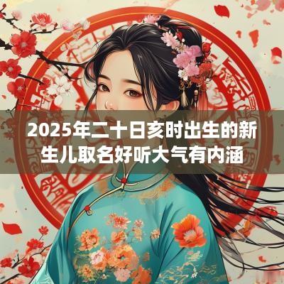 2025年二十日亥时出生的新生儿取名好听大气有内涵