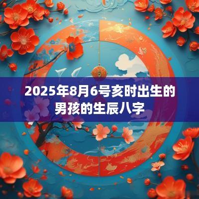 2025年8月6号亥时出生的男孩的生辰八字