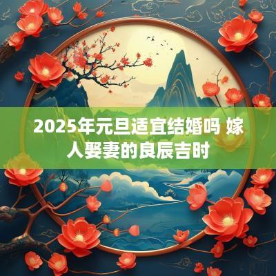 2025年元旦适宜结婚吗 嫁人娶妻的良辰吉时