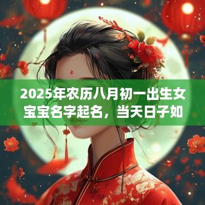 2025年农历八月初一出生女宝宝名字起名，当天日子如何？
