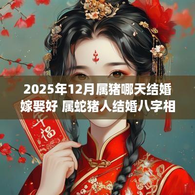 2025年12月属猪哪天结婚嫁娶好 属蛇猪人结婚八字相合的日子