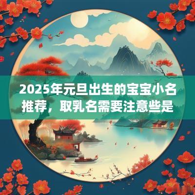 2025年元旦出生的宝宝小名推荐，取乳名需要注意些是什么？