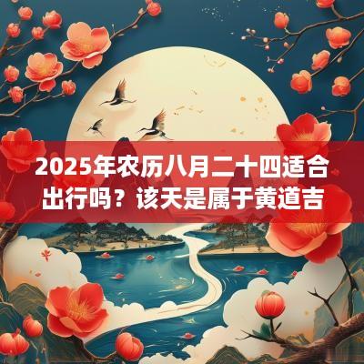 2025年农历八月二十四适合出行吗？该天是属于黄道吉日吗？