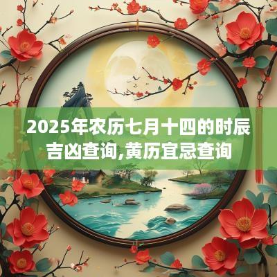 2025年农历七月十四的时辰吉凶查询,黄历宜忌查询