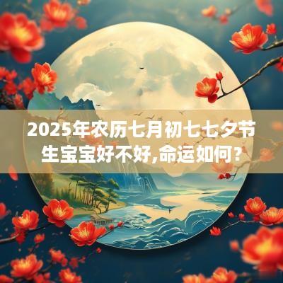 2025年农历七月初七七夕节生宝宝好不好,命运如何？
