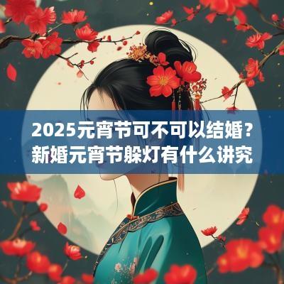2025元宵节可不可以结婚？新婚元宵节躲灯有什么讲究？