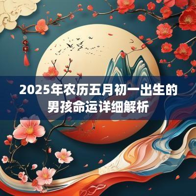 2025年农历五月初一出生的男孩命运详细解析