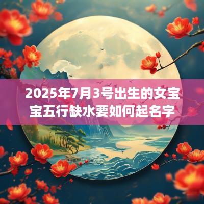 2025年7月3号出生的女宝宝五行缺水要如何起名字