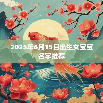 2025年6月15日出生女宝宝名字推荐