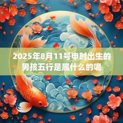 2025年8月11号申时出生的男孩五行是属什么的呢