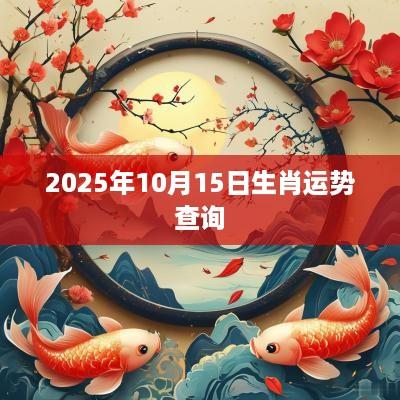 2025年10月15日生肖运势查询
