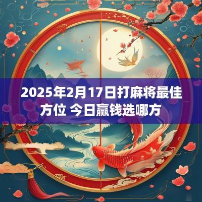 2025年2月17日打麻将最佳方位 今日赢钱选哪方