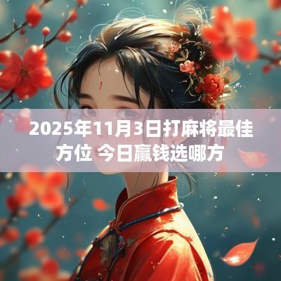 2025年11月3日打麻将最佳方位 今日赢钱选哪方