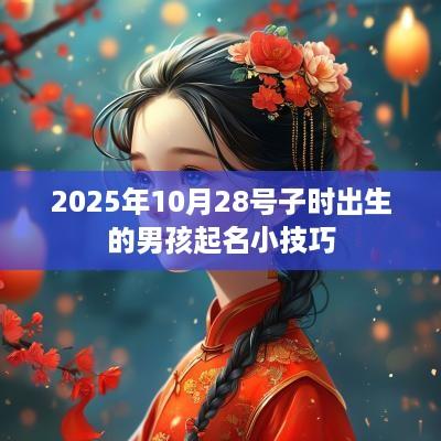 2025年10月28号子时出生的男孩起名小技巧