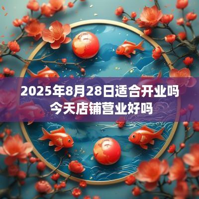 2025年8月28日适合开业吗 今天店铺营业好吗