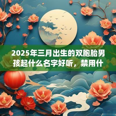 2025年三月出生的双胞胎男孩起什么名字好听，禁用什么字