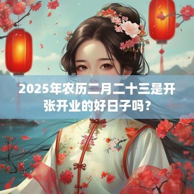 2025年农历二月二十三是开张开业的好日子吗？