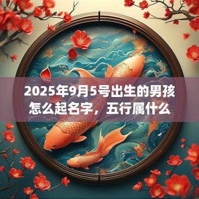 2025年9月5号出生的男孩怎么起名字，五行属什么