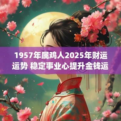 1957年属鸡人2025年财运运势 稳定事业心提升金钱运