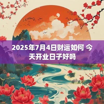 2025年7月4日财运如何 今天开业日子好吗