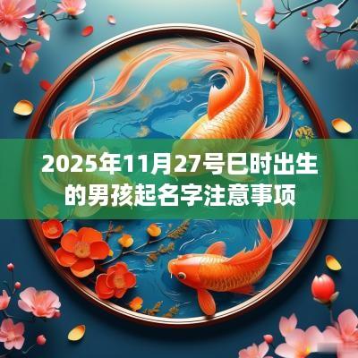 2025年11月27号巳时出生的男孩起名字注意事项